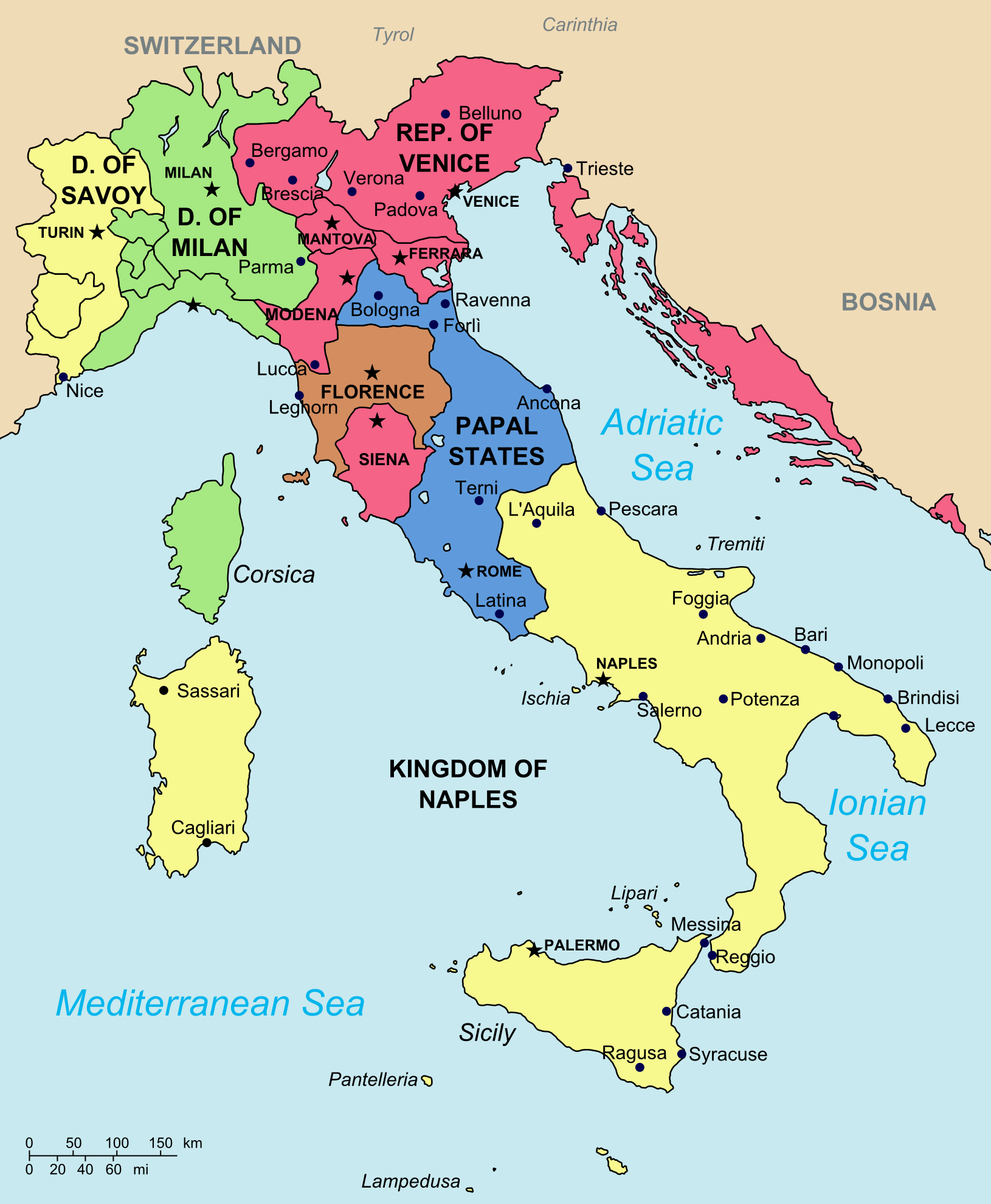 Italian Renaissance A History of Europe, Key Battles